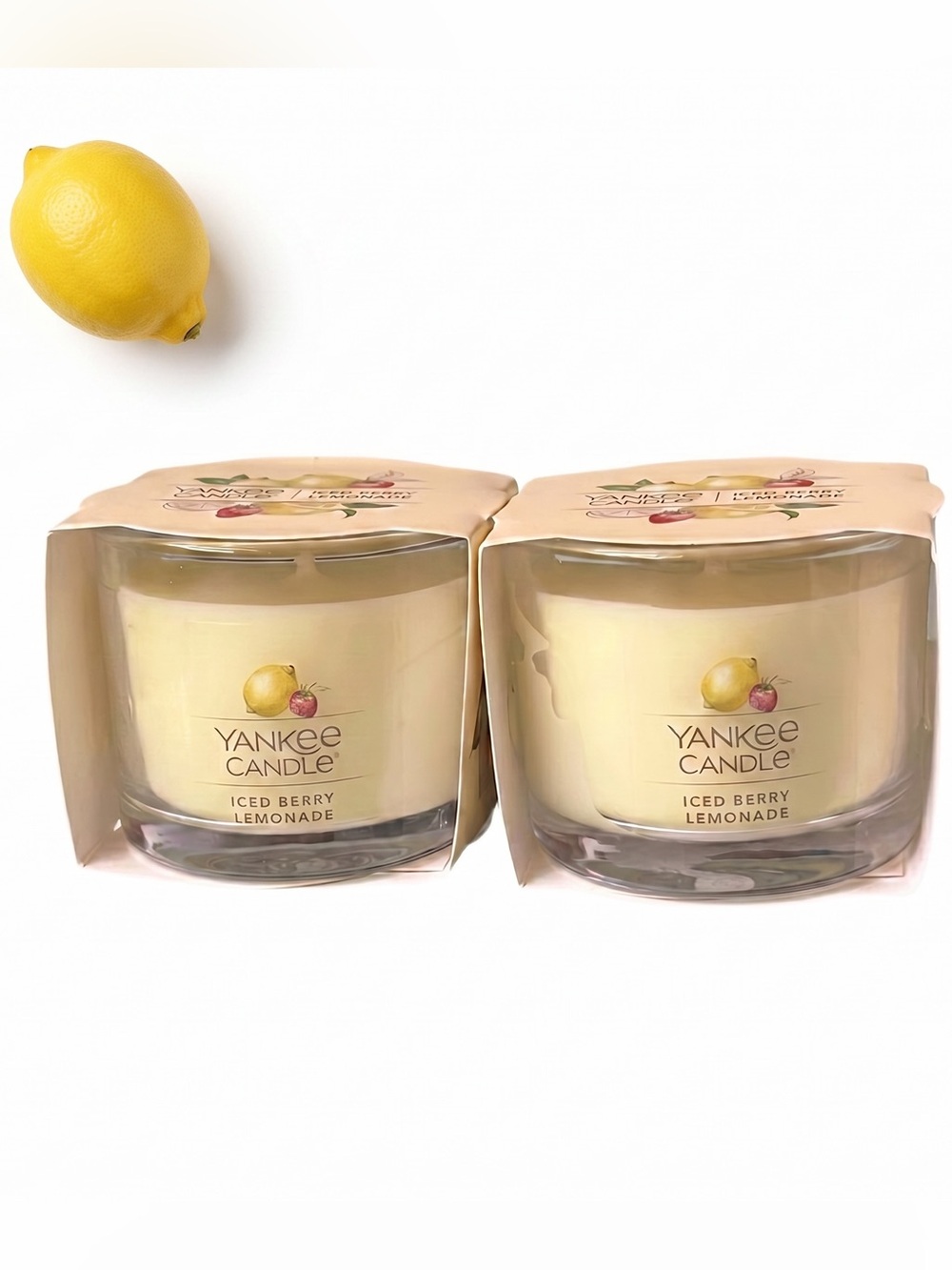 🍋 Yankee Candle Iced Berry Lemonade Mini Candles – Set of 2